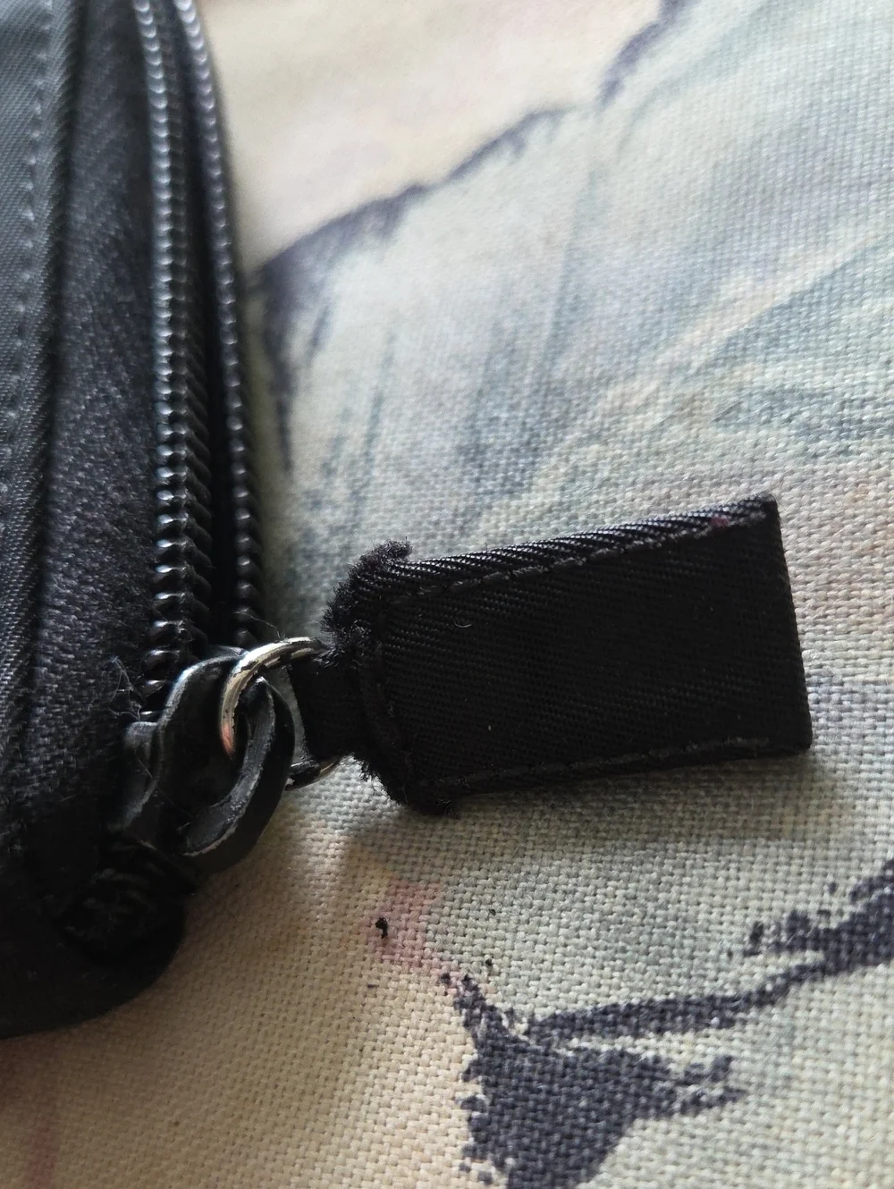 Prada Black Zip-Around Nylon Wallet